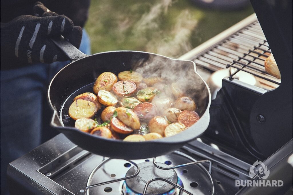 outdoorkueche grill kochfeld