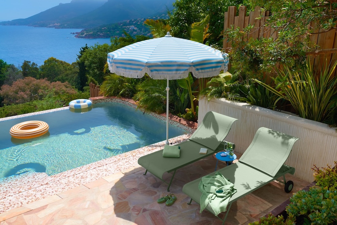 Sonnenschirme 2 sonnenschirm fransen retro pool