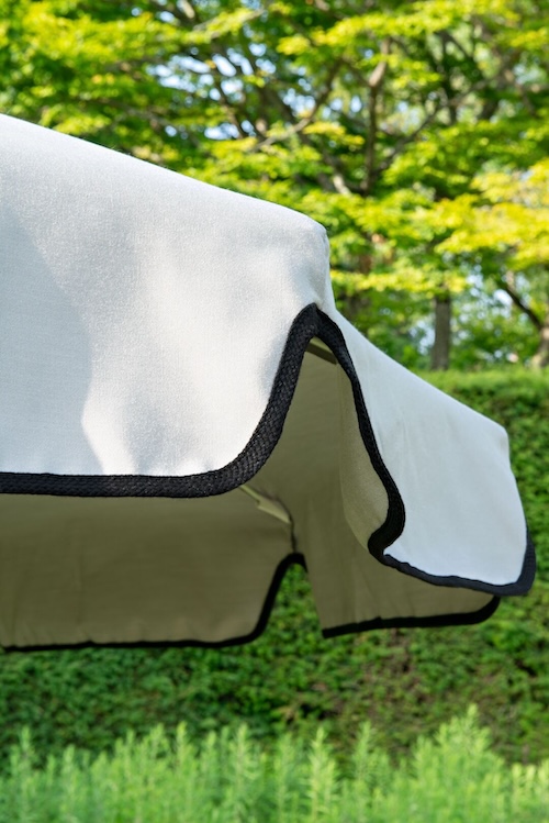 Sonnenschirme 7 sonnenschirm volant detail beige